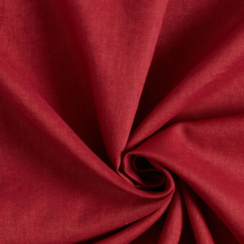 Lightweight linen blend pre-washed – carmine, image number 1