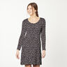 Abstract Dots Ribbed Jersey – black/white,  thumbnail number 5