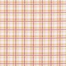 Double Check Cotton Poplin – white/apricot,  thumbnail number 1