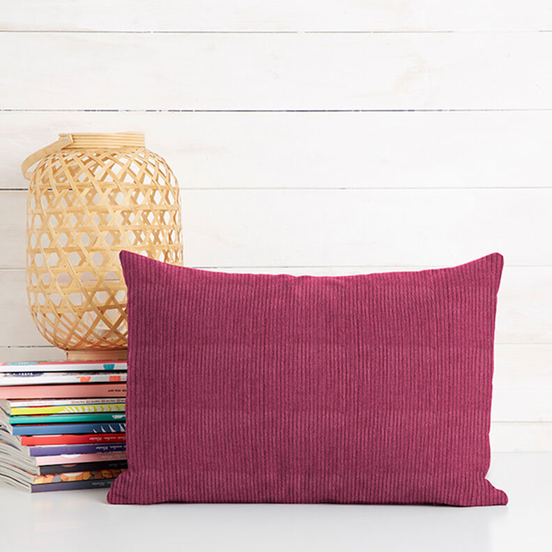 Chunky Corduroy pre-washed Plain – berry,  image number 13
