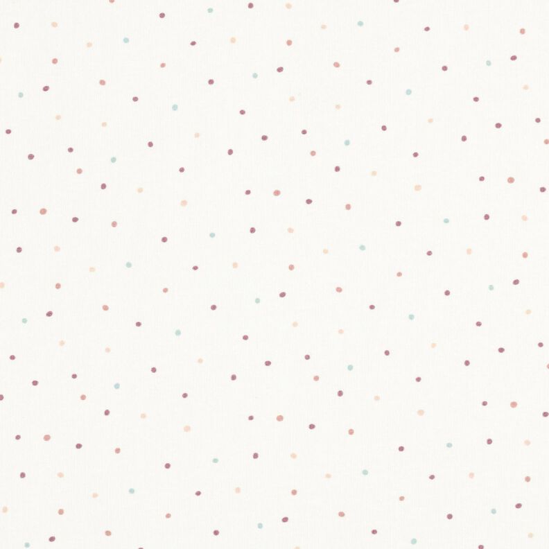 Cotton Jersey colourful dots – offwhite,  image number 1