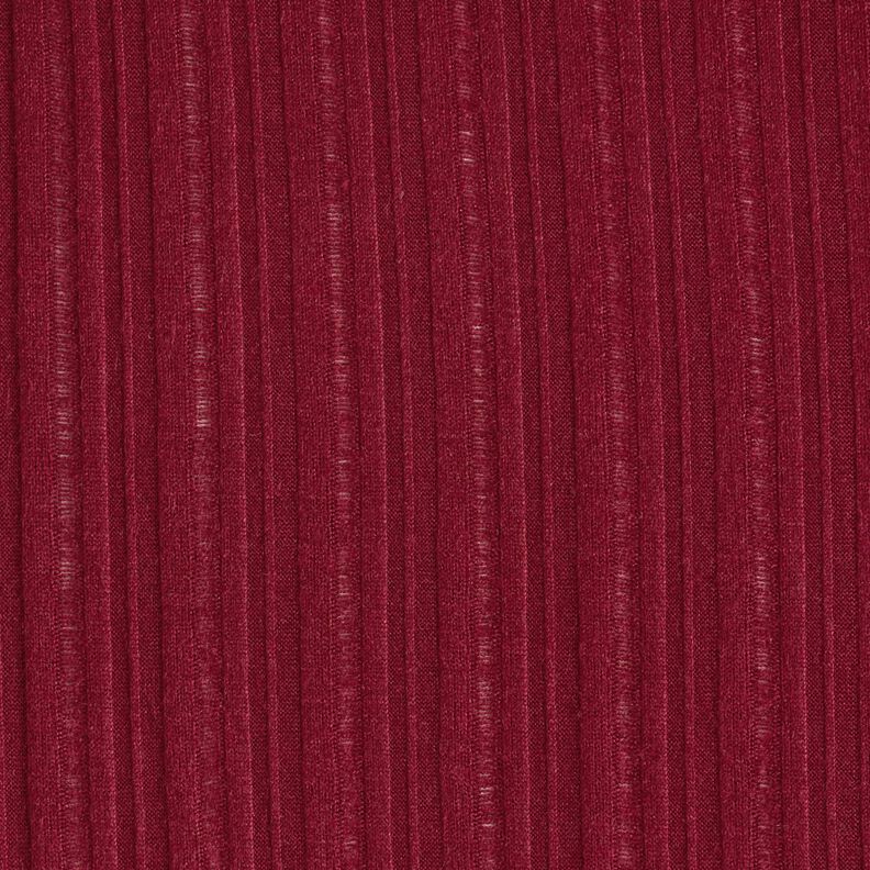Plain ribbed knit – burgundy,  image number 1