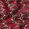 Wave patterned lace fabric – dark red,  thumbnail number 2
