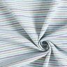 Decor Fabric Half Panama Multicoloured Stripes Recycled – light turquoise,  thumbnail number 3