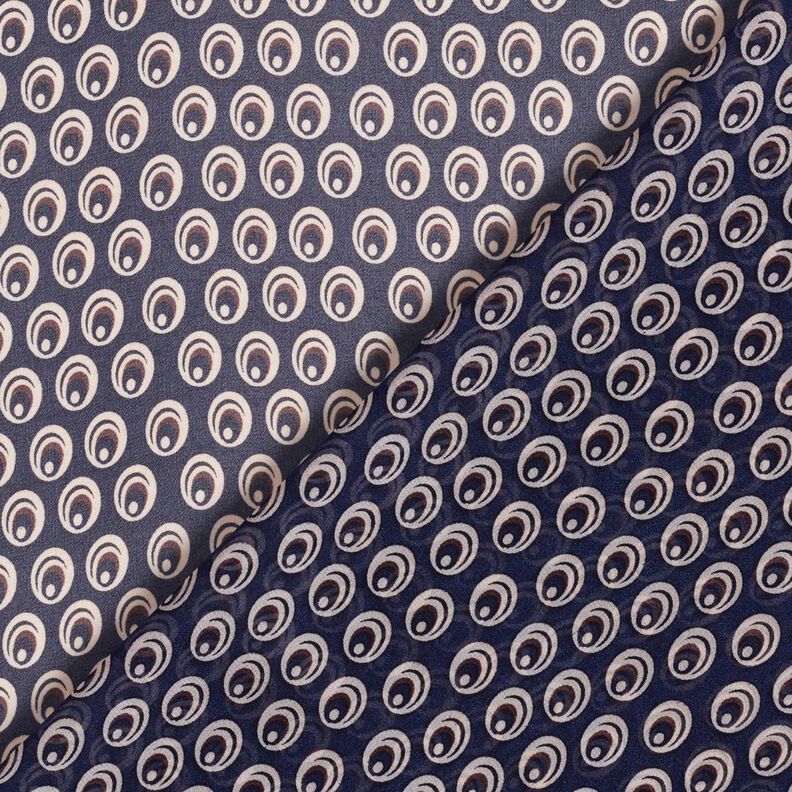 Chiffon Peacock Eye – navy blue/navy blue,  image number 4