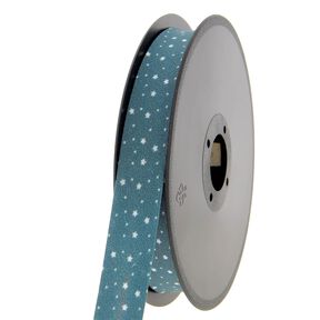 Bias binding Stars Organic cotton [20 mm] – petrol, 