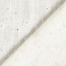 Viscose Linen Blend Broderie Anglaise flower tendrils – ivory,  thumbnail number 4