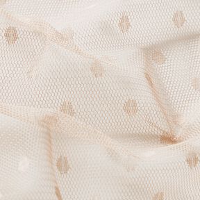 Dots soft mesh – taupe, 