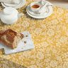Decor Fabric Half Panama Flowers, nostalgic – natural/mustard,  thumbnail number 6