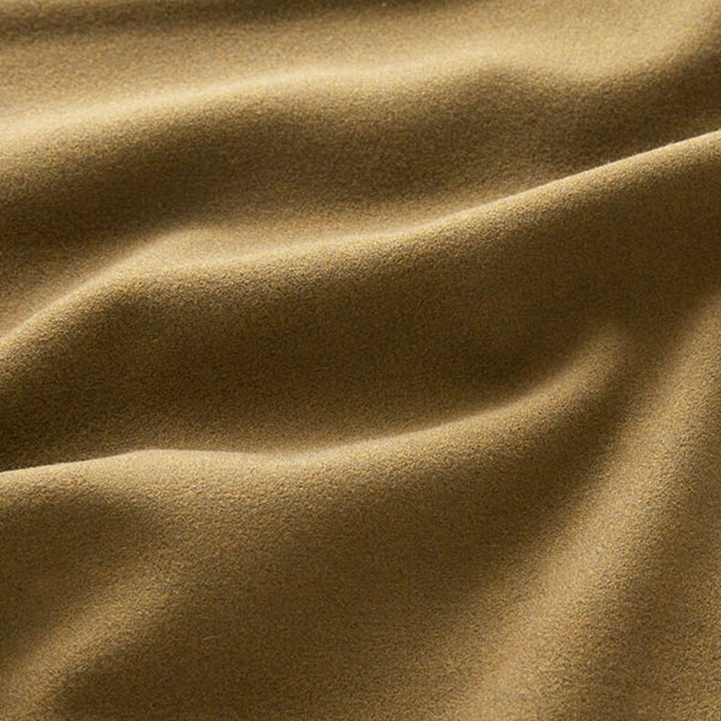 Plain Velours Coating Fabric – khaki,  image number 2