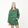 Brushed Sweatshirt Fabric – dark green,  thumbnail number 7