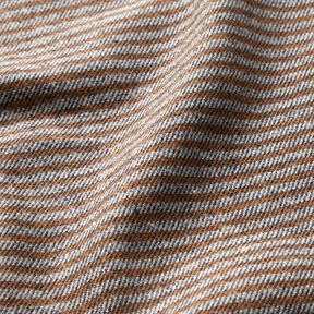 striped trouser fabric – caramel/grey, 