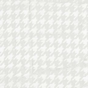 Jacquard pepita fabric – white, 