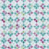 Cotton Poplin oriental tile pattern Digital Print – eucalyptus/grape,  thumbnail number 1