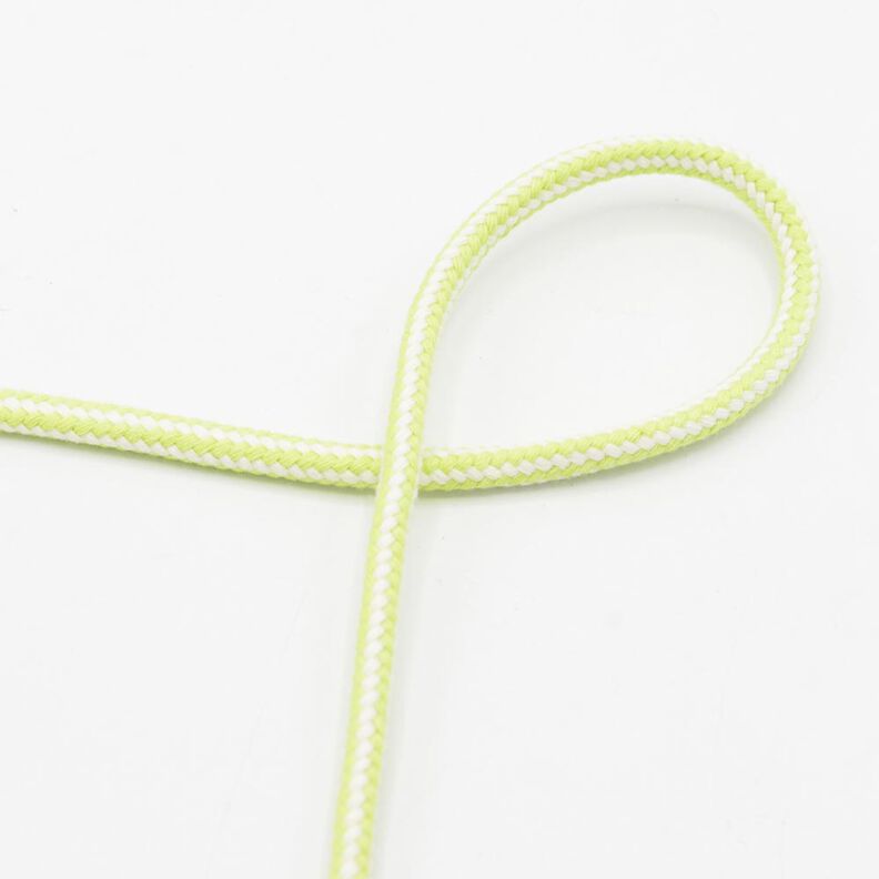 Cotton cord 2-colour [Ø 8 mm] – apple green,  image number 1