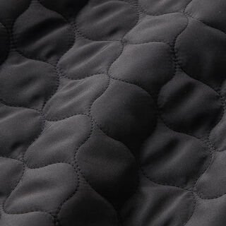 Quilted Fabric Circle Print – black, 