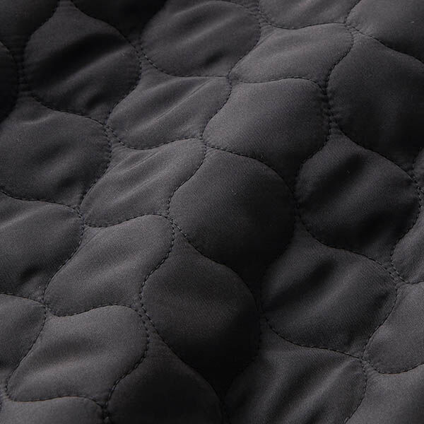 Quilted Fabric Circle Print – black,  image number 2