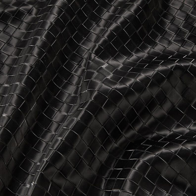 Imitation Leather Braided | Katia Fabrics – black,  image number 2