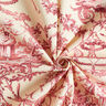 Decor Fabric Canvas romantic couple 280 cm – burgundy/cream,  thumbnail number 3