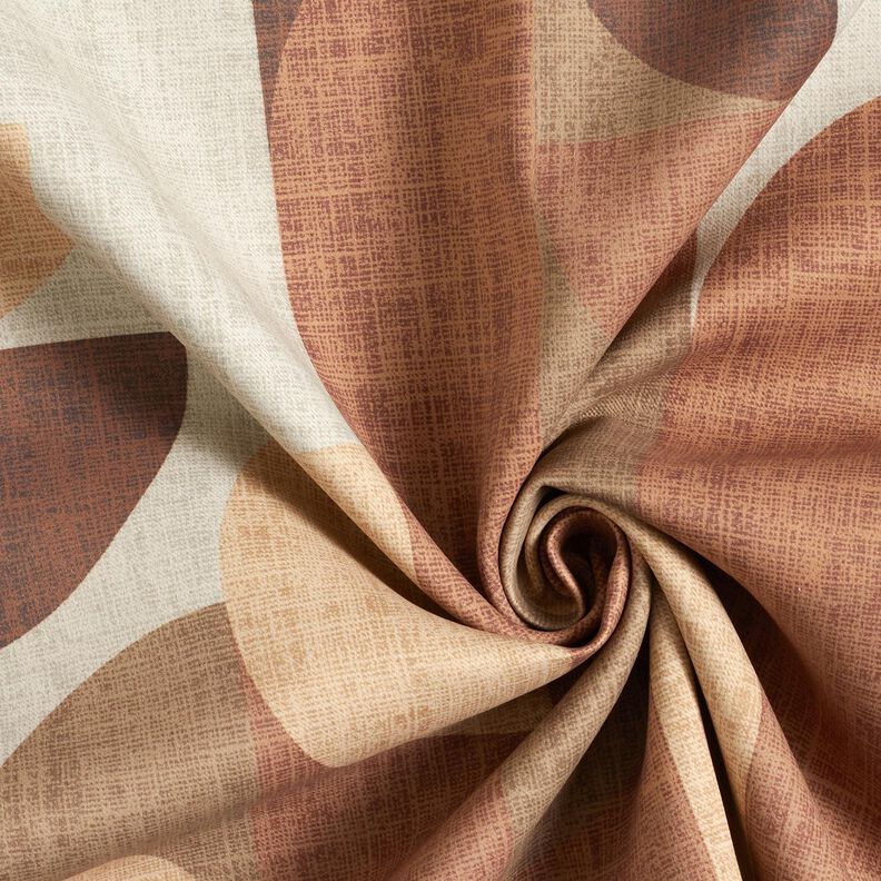 Blackout Fabric Abstract Arches – cinnamon/copper, image number 3
