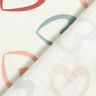 Cotton Jersey colourful hearts &ndash; white/mauve,  thumbnail number 4