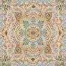 Decorative Panel Tapestry Fabric large mandala – mustard/light beige,  thumbnail number 1