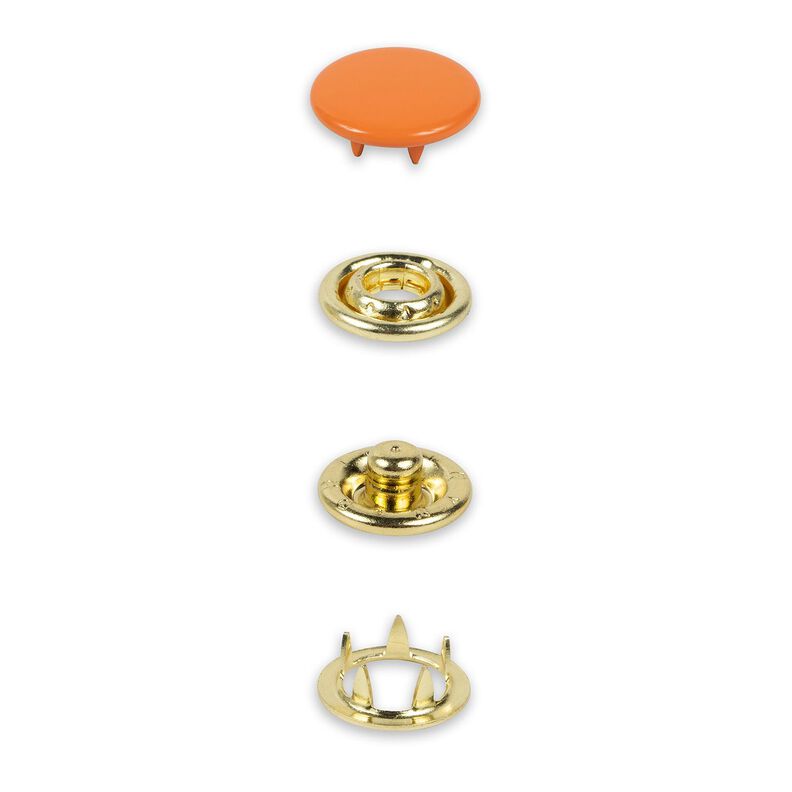 Jersey snap fasteners [12 mm] | Prym – orange,  image number 2