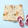 Cotton Poplin Animals picking flowers – vanilla yellow,  thumbnail number 6