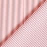 Narrow striped cotton fabric – white/peach orange,  thumbnail number 4