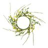 Decorative Floral Wreath with Berries [Ø11 cm/ 39 cm] – white/green,  thumbnail number 1