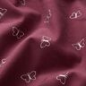 Baby Cord glittery butterflies – burgundy,  thumbnail number 2