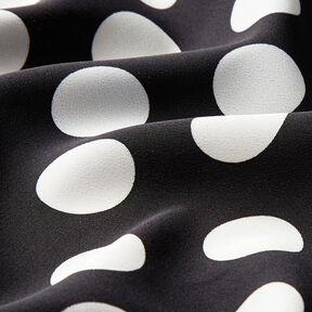 Crepe Weave polka dots [2.5 cm] – black, 