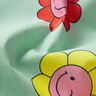 Coated Cotton cheerful flowers | Poppy Fabrics – mint/lemon yellow,  thumbnail number 3