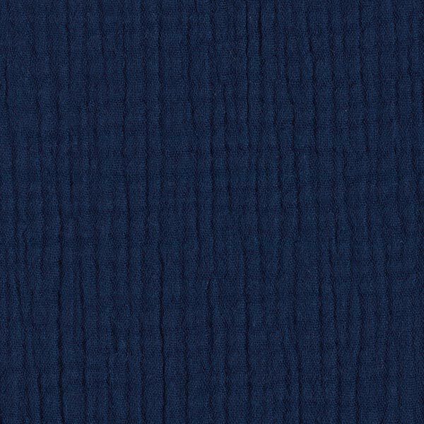 GOTS Triple-Layer Cotton Muslin – midnight blue,  image number 4