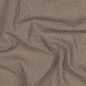 Cotton crinkle pre-washed – dark taupe, 