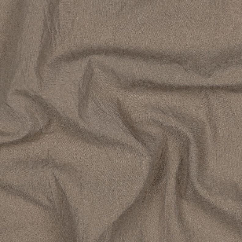 Cotton crinkle pre-washed – dark taupe,  image number 2