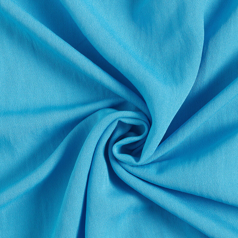 Plain-coloured plain weave viscose blend – turquoise,  image number 1