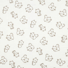 Cotton Flannel cats | by Poppy – ivory/dune, 