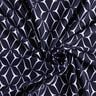 Swimsuit fabric abstract diamonds – midnight blue/white,  thumbnail number 3