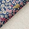 Decor Fabric Half Panama Little Flowers – navy blue,  thumbnail number 4