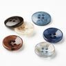 4-hole button marbled [Ø 15 mm] – chestnut,  thumbnail number 4