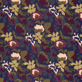 Ponte Roma Jersey Field of Flowers – navy blue/merlot, 