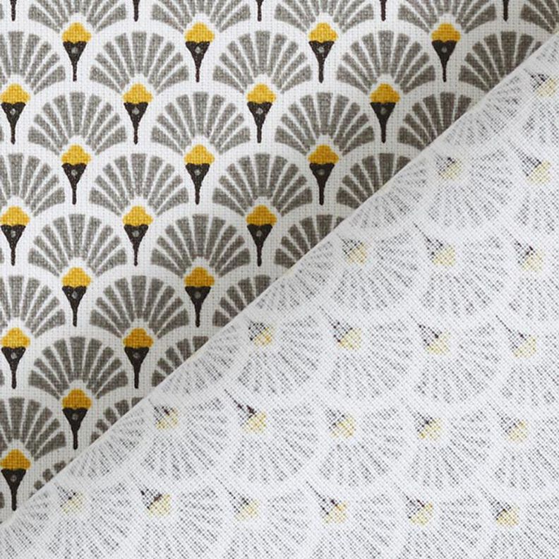 Coated Cotton Little Fans – grey,  image number 4