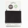 GOTS Cuff Knit ribbing Plain – black,  thumbnail number 1
