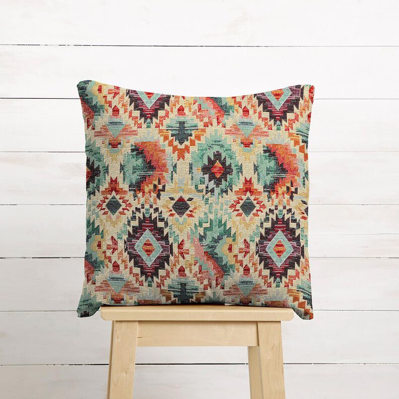 Decor Fabric Tapestry Fabric Vintage ethnic &ndash; light beige/sage,  image number 6