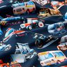 French Terry Vehicles Digital Print – navy blue,  thumbnail number 2