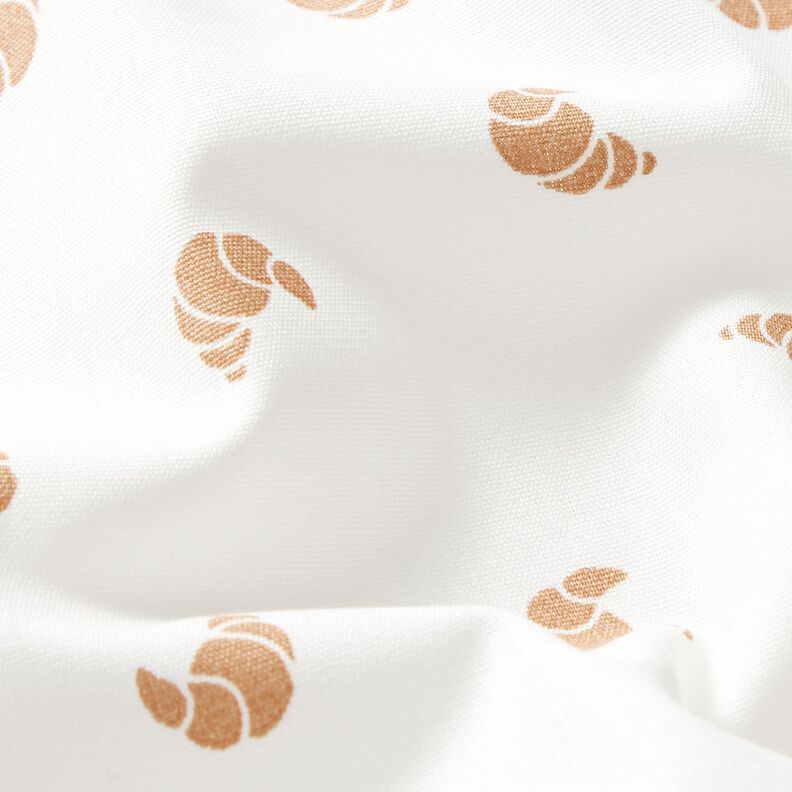 Cotton Poplin croissant – ivory,  image number 2