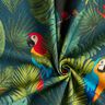 Decor Fabric Half Panama tropical birds – dark green/red,  thumbnail number 3