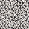 Decor Fabric Half Panama retro diamond pattern – grey/black,  thumbnail number 1