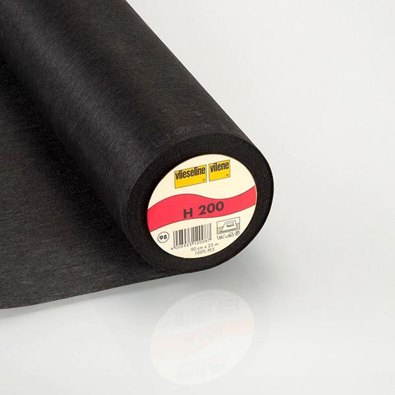 H 200 Fusible Interlining | Vilene – black,  image number 1